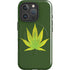 Marijuana Leaf Light Green iPhone 16 Pro Magsafe Impact Case